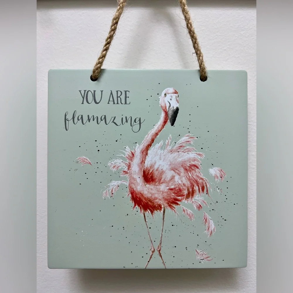 “You are flamazing” home decor sign with cute flamingo. - Picture 1 of 4